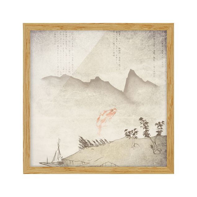 Landschaftsbilder mit Rahmen No.MW8 Japanische Stille