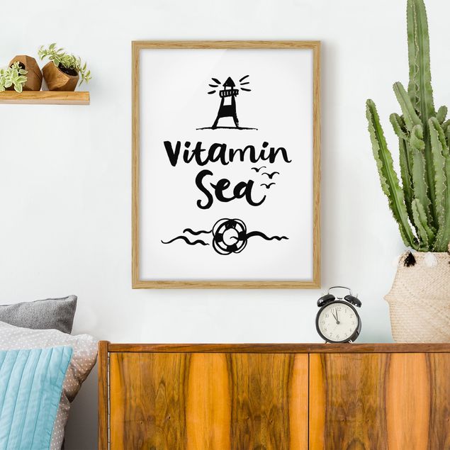 Gerahmte Bilder Sprüche Vitamin Sea
