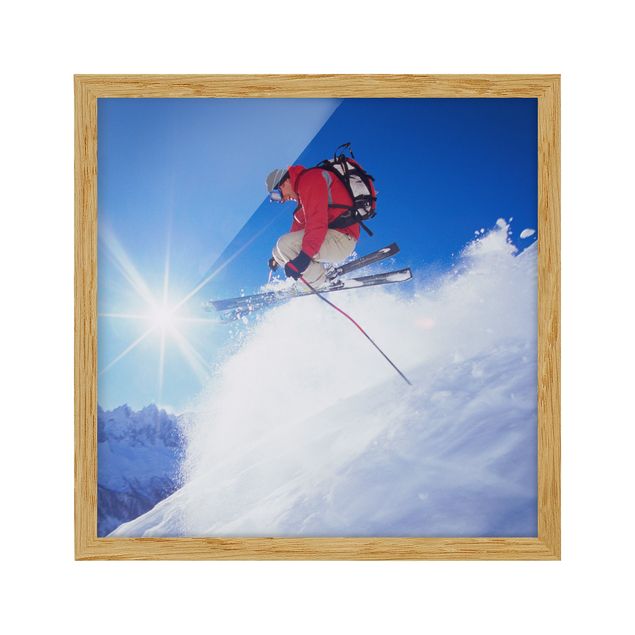 Wandbilder Modern Skisprung