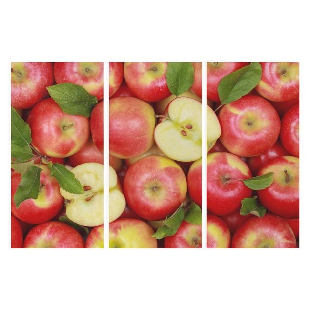 schöne Leinwandbilder Saftige Äpfel