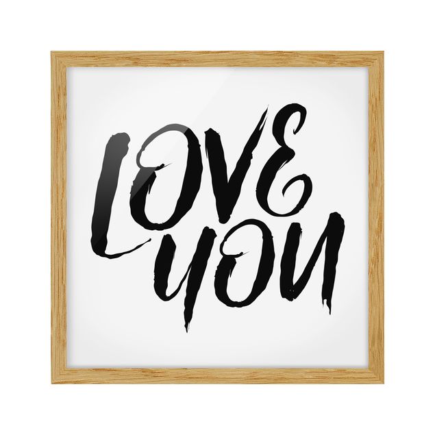 Wandbilder Liebe Love You