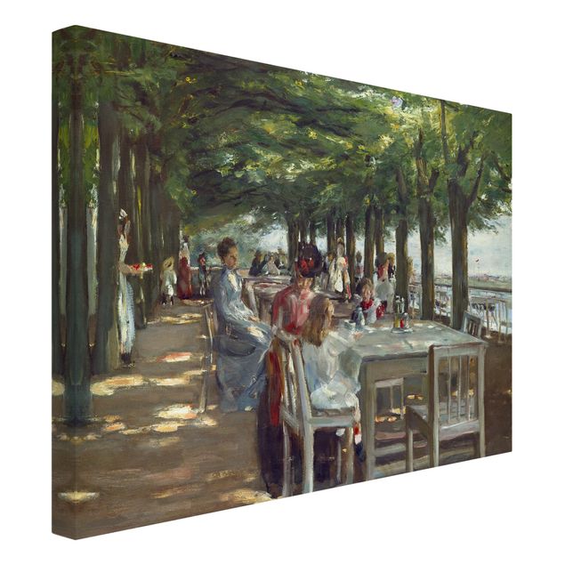 Wandbilder Bäume Max Liebermann - Terrasse des Restaurants Jacob