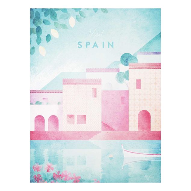 Wandbilder Rosa Reiseposter - Spanien