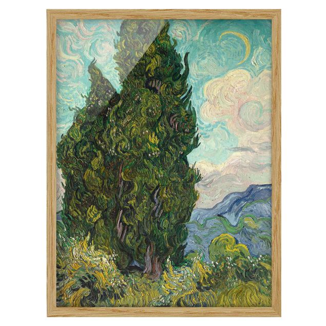 Kunststil Post Impressionismus Vincent van Gogh - Zypressen