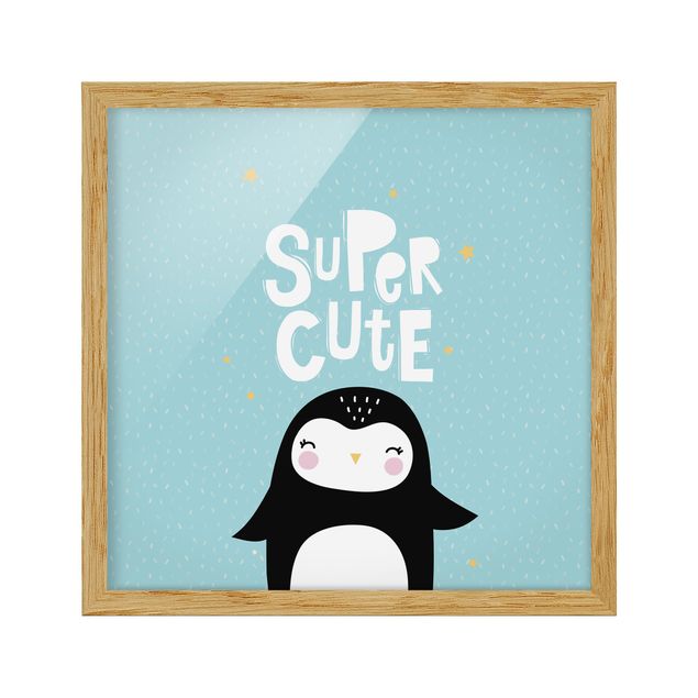Wandbilder Sprüche Super Cute Pinguin