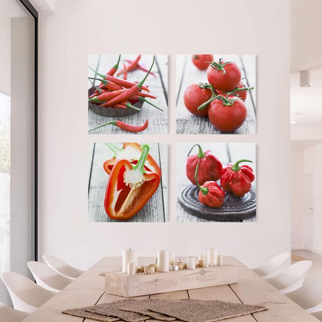 Wandbilder Modern Rotes Gemüse