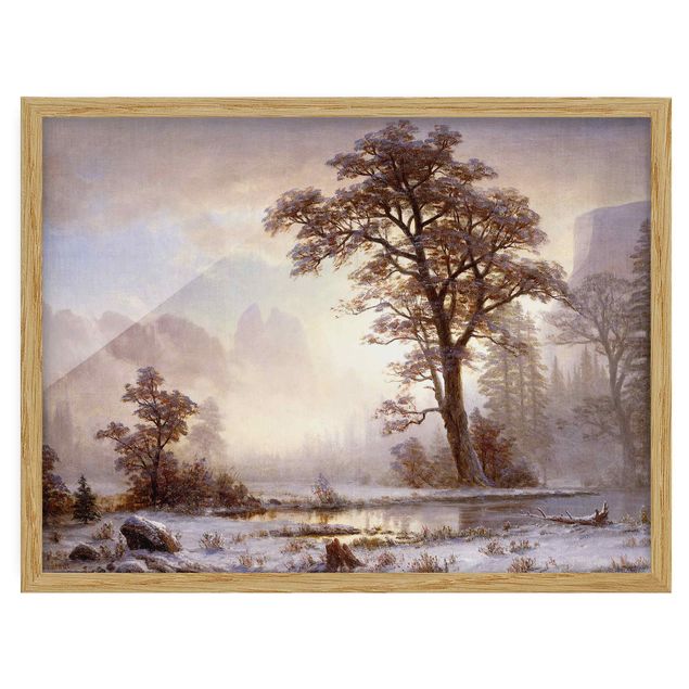 Wandbilder Bäume Albert Bierstadt - Yosemite Valley bei Schneefall