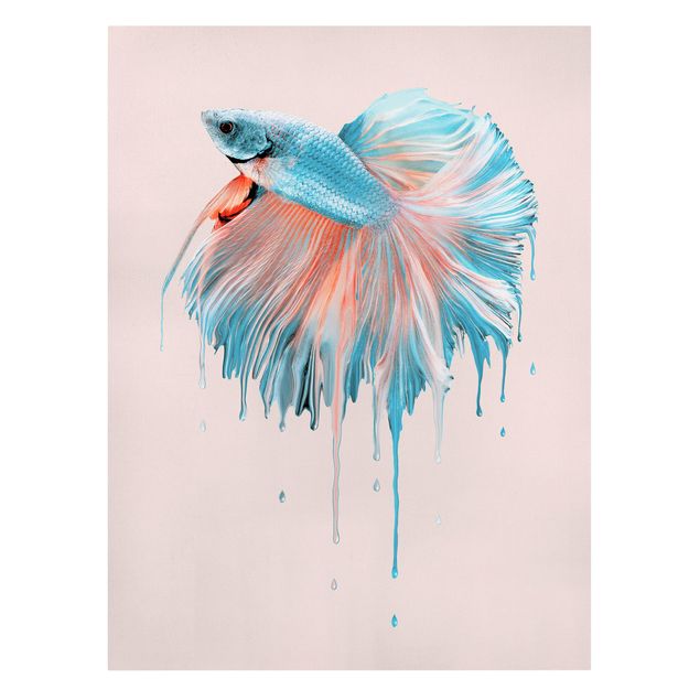 Wandbilder Kunstdrucke Schmelzender Fisch
