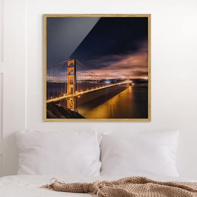 Wandbilder Architektur & Skyline Golden Gate to Stars