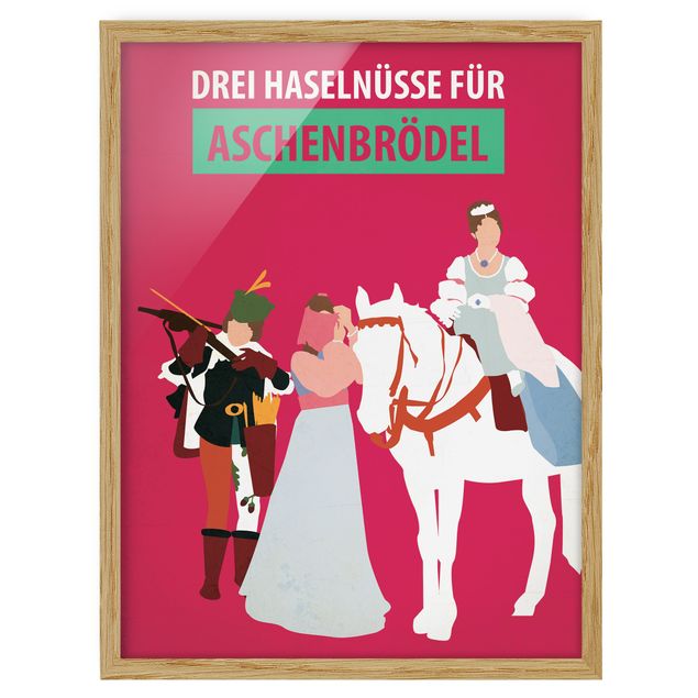 Wandbilder Kunstdrucke Filmposter Drei Haselnüsse für Aschebrödel