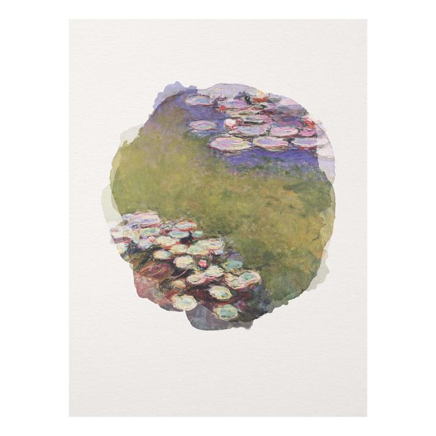 Kunststile Wasserfarben - Claude Monet - Seerosen
