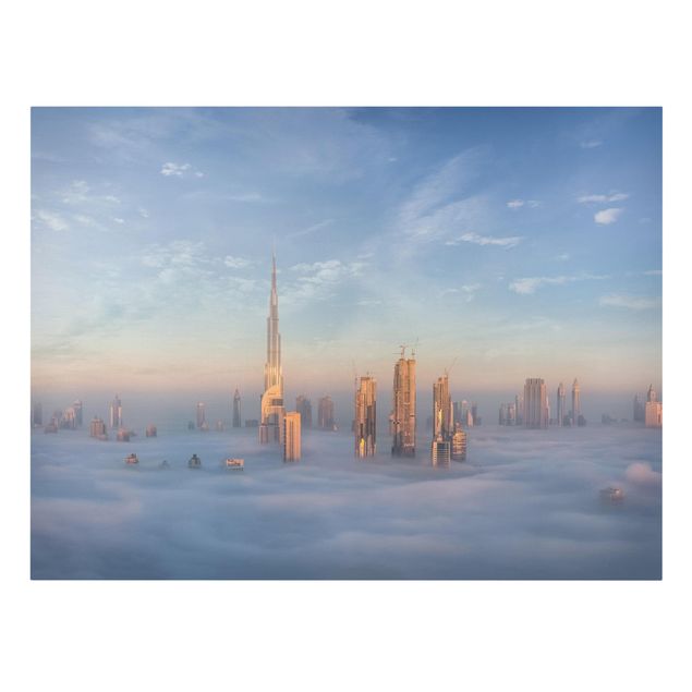 Skyline Leinwand Dubai über den Wolken
