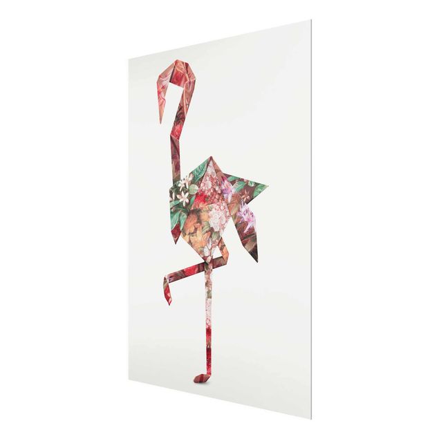 Jonas Loose Kunstdrucke Origami Flamingo