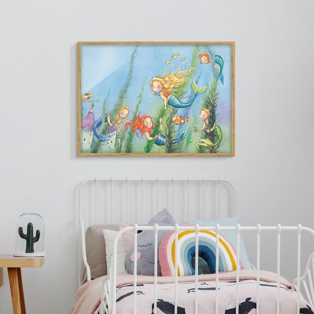 Wandbilder Modern Matilda die Meerjungfrauenprinzessin