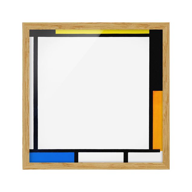 Gerahmte Bilder Abstrakt Piet Mondrian - Komposition II