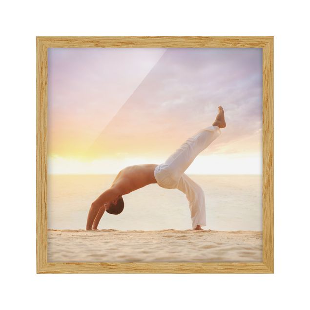 Wandbilder Modern Yoga in the Morning