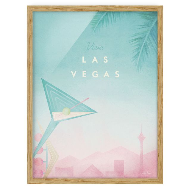 Wandbilder Kunstdrucke Reiseposter - Viva Las Vegas