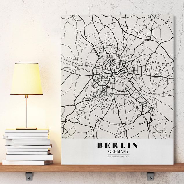 Küche Dekoration Stadtplan Berlin - Klassik