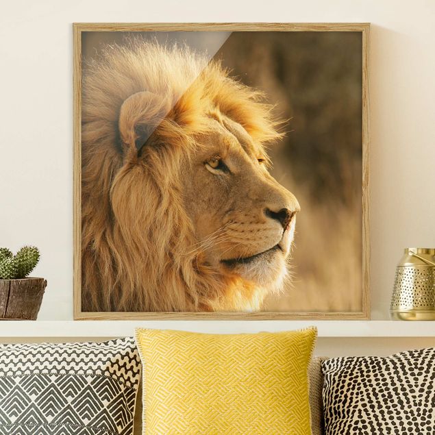 Wanddeko Küche Löwenkönig