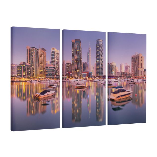 Wandbilder Architektur & Skyline Dubai Skyline und Marina