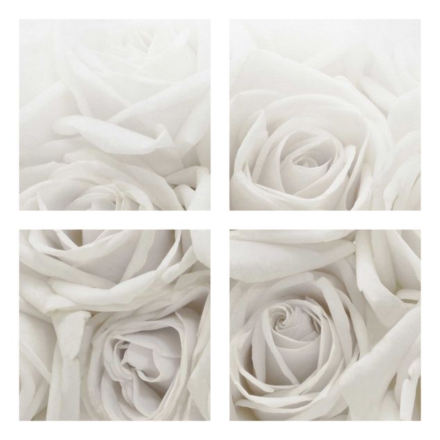 Wandbilder Berge Weiße Rosen