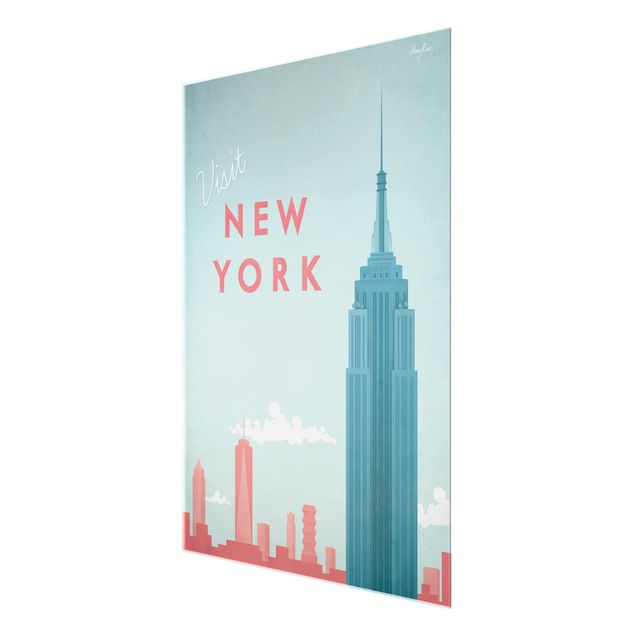 Wandbilder Kunstdrucke Reiseposter - New York
