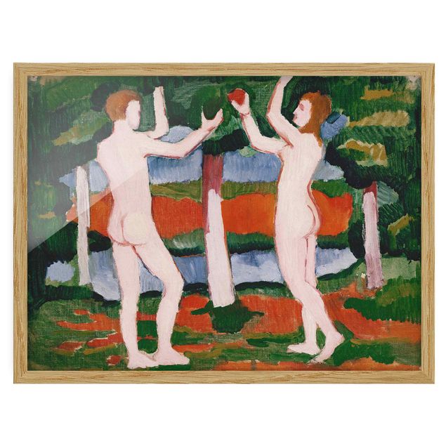 Wandbilder Kunstdrucke August Macke - Adam und Eva