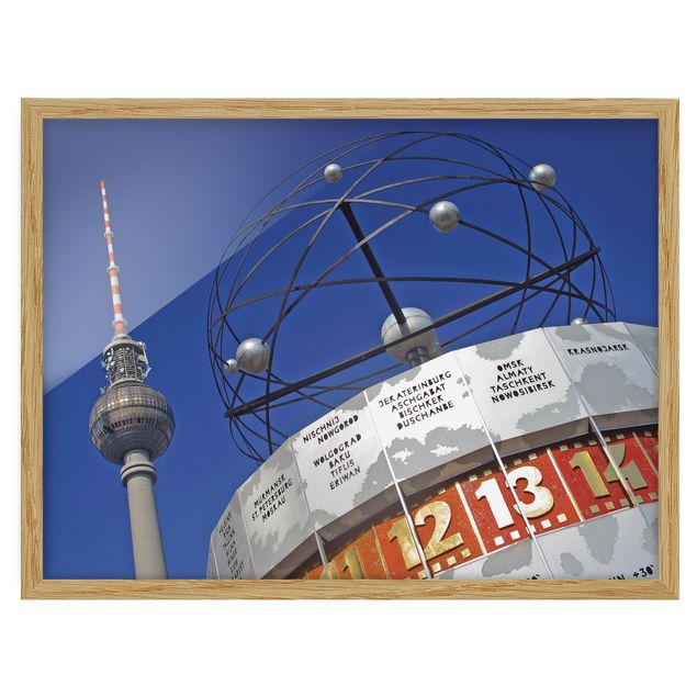 Wandbilder Blau Berlin Alexanderplatz