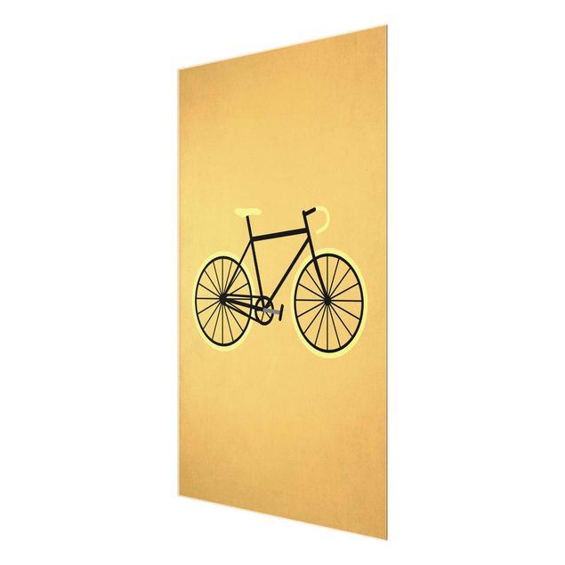 Kubistika Bilder Fahrrad in Gelb