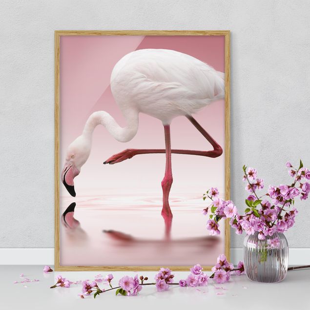 Küche Dekoration Flamingo Dance
