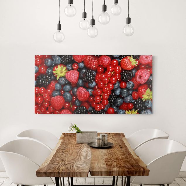 Wandbilder Früchte Fruchtige Waldbeeren