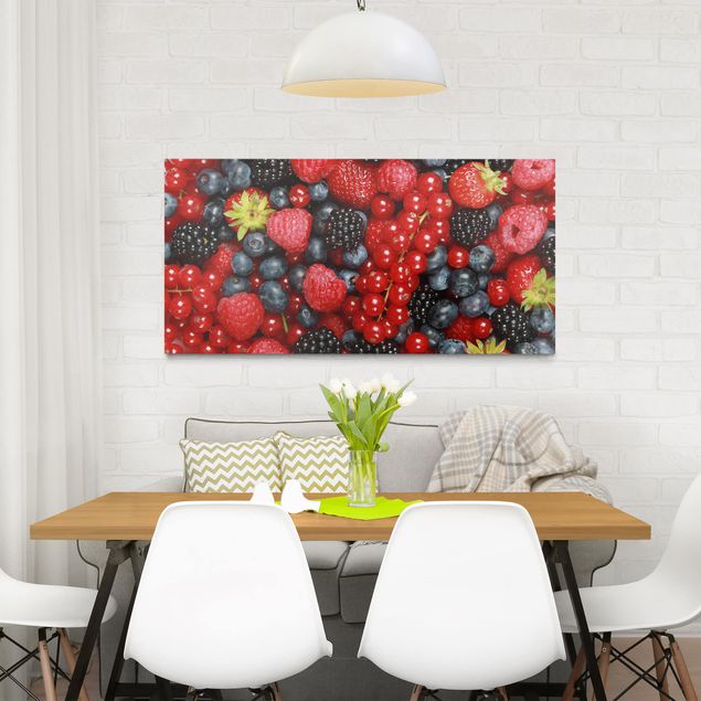 Wandbilder Floral Fruchtige Waldbeeren