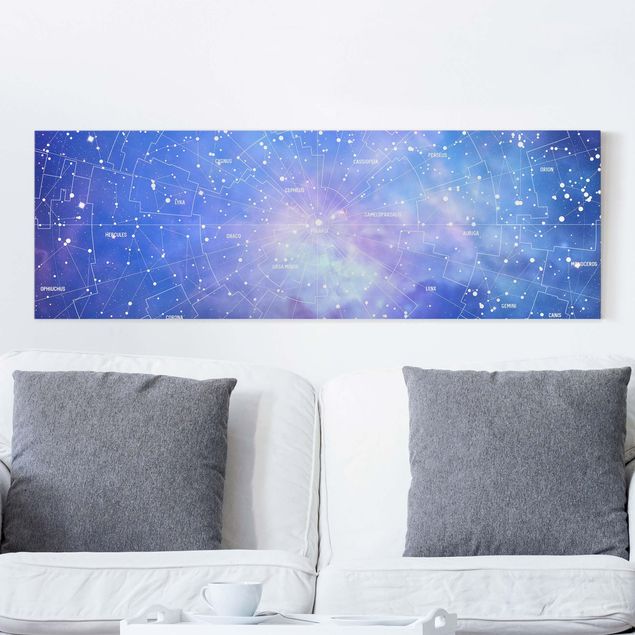 Wanddeko Küche Sternbild Himmelkarte