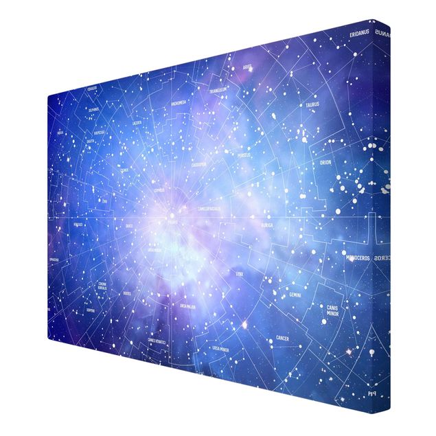 Wandbilder Sternbild Himmelkarte