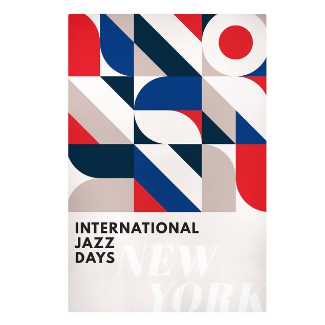 Leinwandbild mit Spruch Jazz Days New York