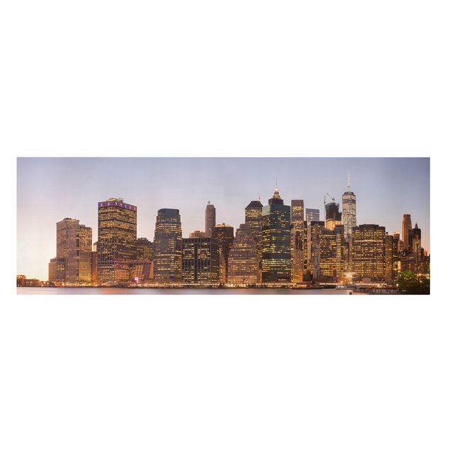 Wandbilder Architektur & Skyline Blick auf Manhattan Skyline