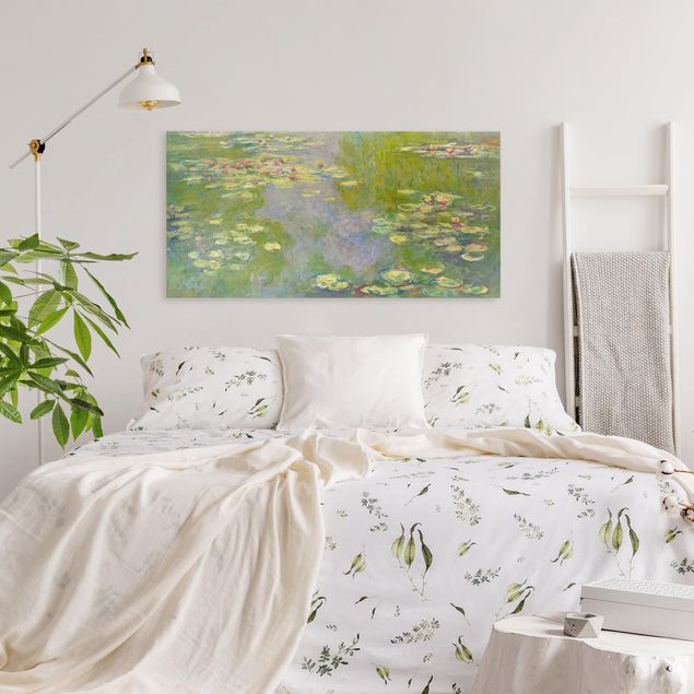 Leinwandbild Rose Claude Monet - Grüne Seerosen