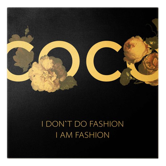 schöne Bilder COCO - I don´t do fashion Rosen Schwarz