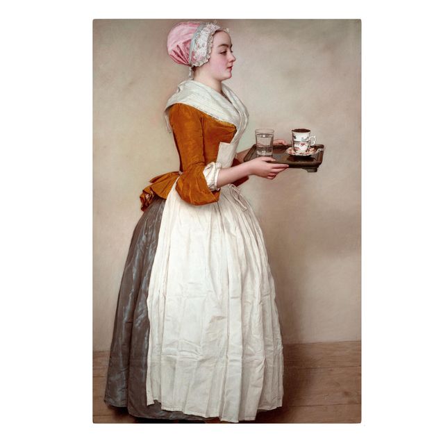 Wandbilder Kunstdrucke Jean Etienne Liotard - Das Schokoladenmädchen