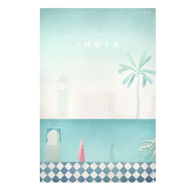 Skyline Leinwandbild Reiseposter - Indien