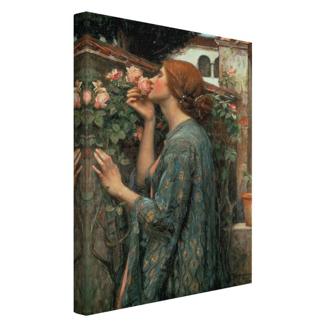 Kunstdruck Leinwand John William Waterhouse - Die Seele der Rose