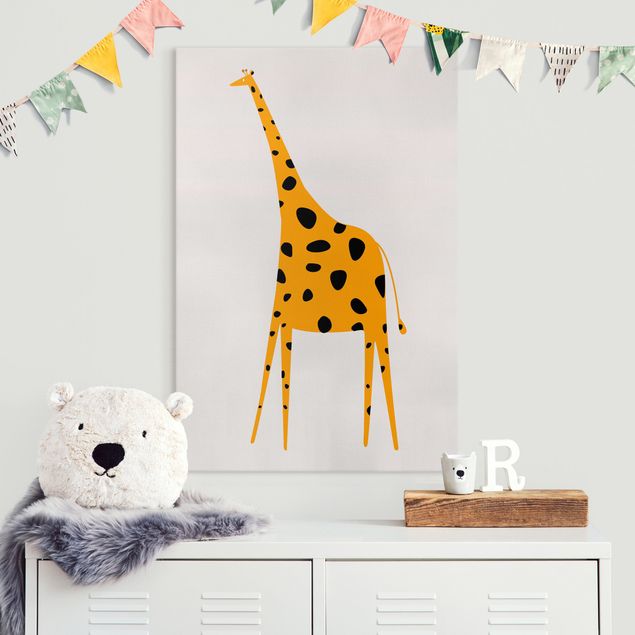 Babyzimmer Deko Gelbe Giraffe