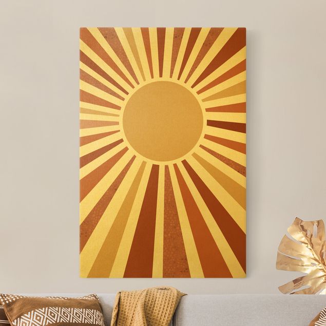 Wandbilder Abstrakt Goldener Sonnenschein