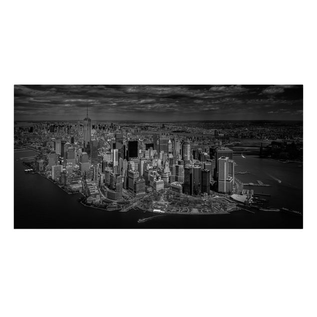 Skyline Leinwandbild New York - Manhattan aus der Luft