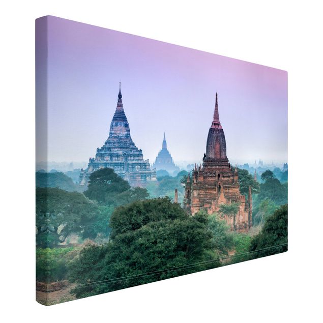 Sonnenuntergang Leinwand Sakralgebäude in Bagan