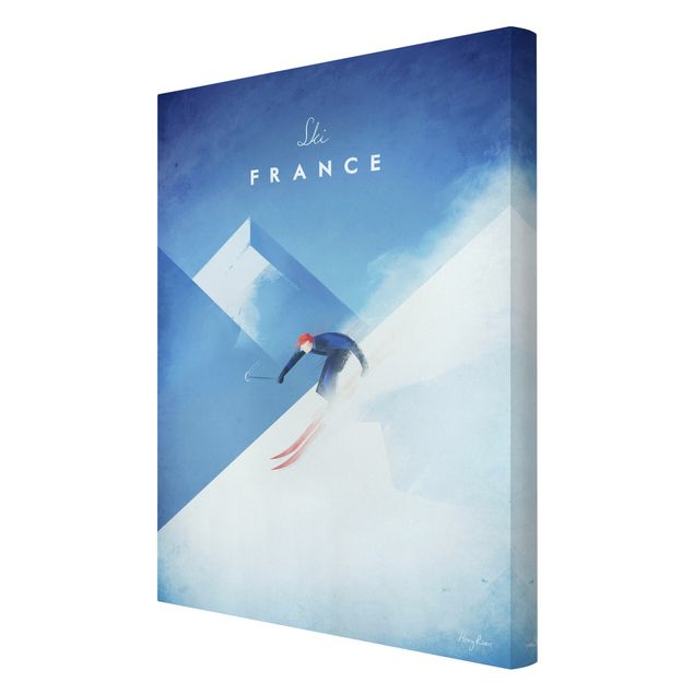 Wandbilder Architektur & Skyline Reiseposter - Ski in Frankreich