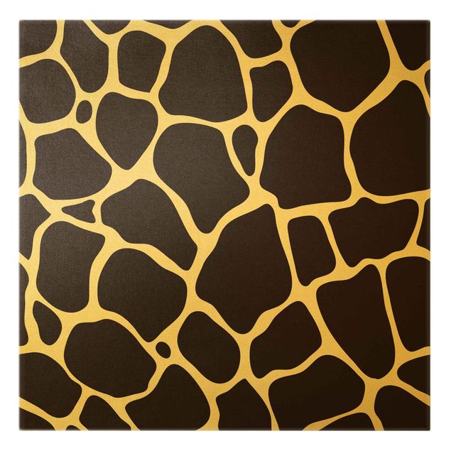 Wandbilder Muster Giraffen Print
