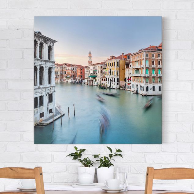 Küche Dekoration Canale Grande Blick von der Rialtobrücke Venedig