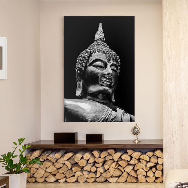 Leinwand Kunst Buddha Statue Gesicht