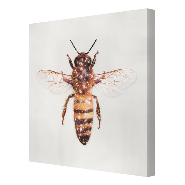 schöne Bilder Biene mit Glitzer